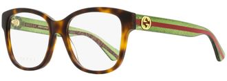 Gucci GG0038ON Square Acetate Eyeglasses - Brown