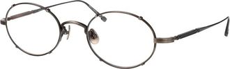 Matsuda M3150 Optisch Montuur - unisex - Brillen - Grijs - 50 MM - Leer - Accessoires