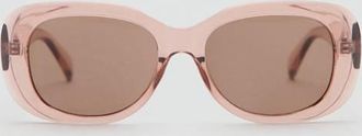 Mango Occhiali da sole montatura rettangolare rosa pastello - Donna - Taglia unica - MANGO