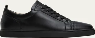 Christian Louboutin Mens Louis Junior Leather Red Sole Sneakers