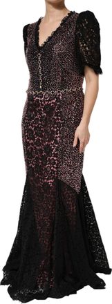 Dolce & Gabbana Multicolor Embellished Mermaid Gown Womens Dress