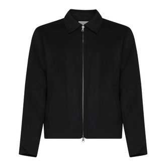 Nn.07 Arlo Brushed Wool Jacket - - Jackets - Uomo - Nero - L
