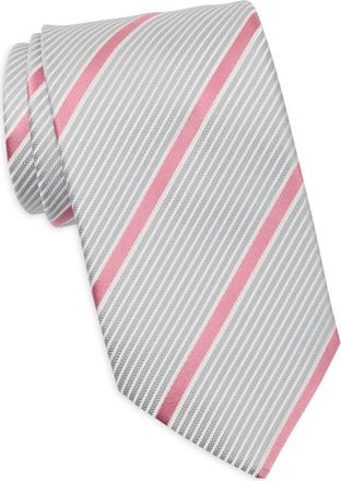 Original Penguin Howell Stripe Tie in Silver at Nordstrom Rack