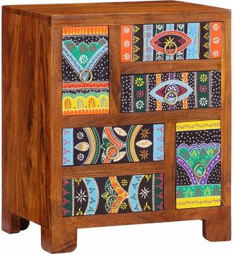 Berkfield Home Sideboard Multicolour 50x35x60 Solid Wood Acacia