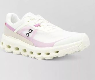 On recycled polyester logo-detail low-top sneakers