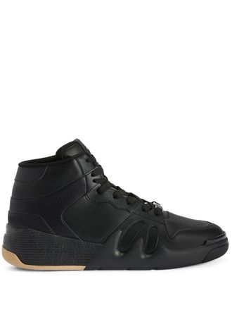 Giuseppe Zanotti Talon geperforeerde sneakers - Zwart