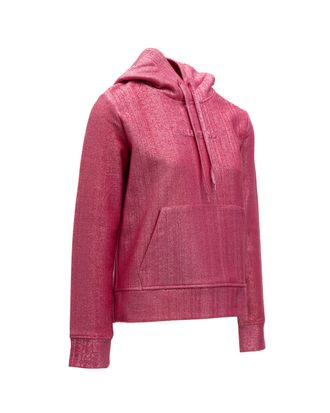 Valentino Garavani Womens Shimmer Pink Pullover Hoodie Clothing