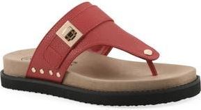 White Mountain Malabar Thong Sandal in Red/Smooth at Nordstrom Rack, Size 9.5
