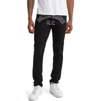 Billionaire Boys Club Tech Slim Fit Jeans in Black Vade at Nordstrom, Size 34