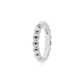 Qudo Womens Basic Veroli Ring In Silver
