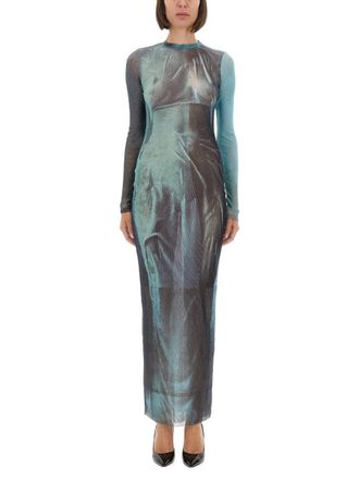 Jean Paul Gaultier Water Mesh Long Dress