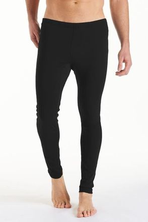 Coolibar Mens Swim Tights - UPF 50+ Sun Protection - Deep Water in Black at Nordstrom, Size Xx-Large