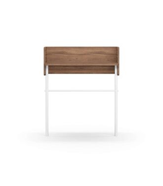 HERDASA Herdasa - Recibidor Modelo 789 Acabado Nogal/blanco, 97 Cm (alto) X 80 Cm (ancho) X 30 Cm (prof.)