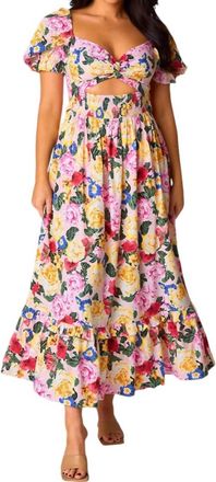 BuddyLove Ross Cut Out Midi Dress In Monet