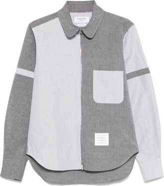 Thom Browne Camicia a righe - Grigio