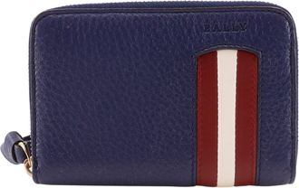Bally Blue Leather Coin Purse/Coin Case (Pre-Owned)
