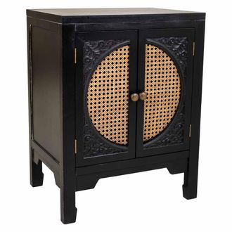Wanderlust Deco Mesita De Madera Negro 50x36x65