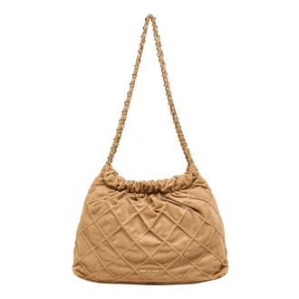 Carlo Colucci Carlo Colucci, Shoulder Bags, female, Beige, Size: ONE SIZE Suede-Look Shoulder Bag