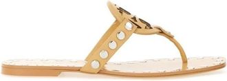Tory Burch Flipflops - Dames - Slippers - Beige - 38 EU - Leer - Schoenen