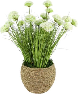 Creative Displays Inc. Handmade Faux Dahlias & Grass In Pot