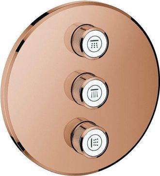 GROHE Grifo De Pared Triple Smart Control 29122 Fms Redondo Oro Rosa Brillante