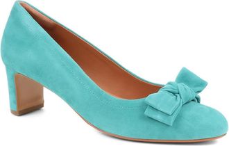 Jones Bootmaker Womens Zelda Bow Detail Court Shoes - Green - Size UK 4