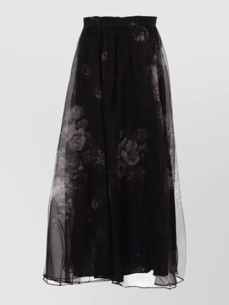Zimmermann silk high-rise floral-print maxi skirt