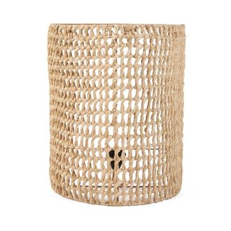 Bazar Bizar Aplique de sisal en marr&oacute;n 40x21x50cm