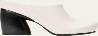 Loewe 70mm Oval Leather Mules