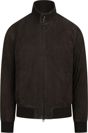STEWART Bomberjack van Kalfsleer - Heren - Bomber jackets - Bruin - L - Leer - Jassen