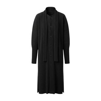 Issey Miyake Heren, Overhemden, Zwart, Maat: XL Poliester