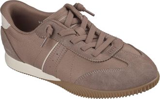 Skechers Bobs Starlight Quick Split Lederen Dames Mocha Sneakers