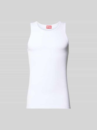 Diesel Tanktop mit Label-Stitching in Weiss, Gr&ouml;&szlig;e XL