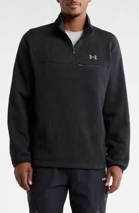 Under Armour Specialist Quarter Zip Sweatshirt in Black at Nordstrom Rack, Size Xx-Large