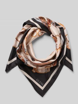 Guess Tuch mit Logo-Print Modell Kefiah in Black, Gr&ouml;&szlig;e 1