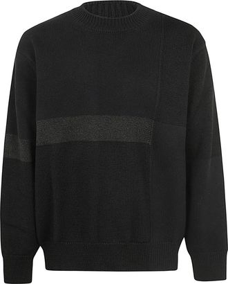 Comme Des Gar&ccedil;ons Gebreide trui met ronde hals - Heren - Ronde hals truien - Zwart - S - Wol - Truien & Vesten