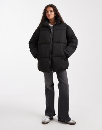 Miss Selfridge Piumino taglio medio nero