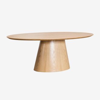 Sklum Sklum - Mesa De Comedor Ovalada En Madera (220x120 Cm) Aura