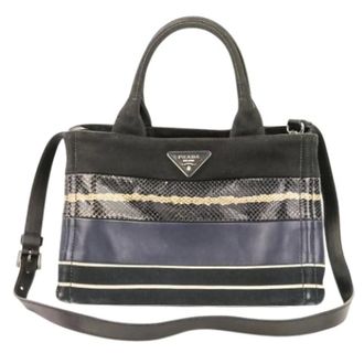 Prada Pre-owned Handbags, female, Blue, Size: ONE SIZE Pre-owned Vintage Shoulder Bag