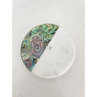 Anaya with Love Rainbow Eucalyptus Marble Candle in White at Nordstrom