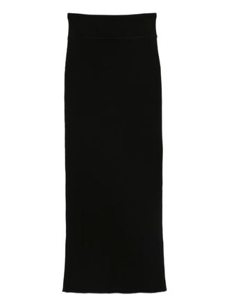 Wardrobe.NYC ribbed midi skirt - Black