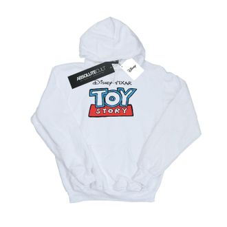 Disney Heren Toy Story Cartoon Logo Hoodie (Wit)