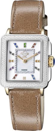 Gevril Group Padova Gemstone Diamond Mother of Pearl Dial Ladies Watch 12334
