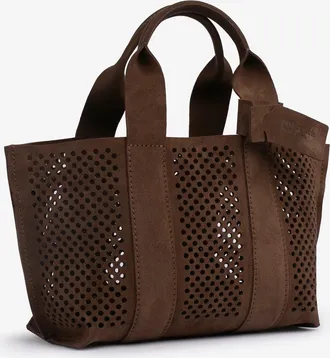 Pedro Garcia Mini perfed tote in brown leather | Mini perefd tote | Spring Summer 26 | PEDRO GARCIA