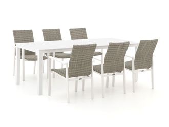 Manifesto Furniture Manifesto Villongo/Menzano 220cm dining tuinset 7-delig stapelbaar