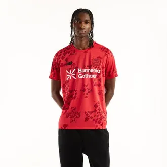 New Balance Bayer 04 Leverkusen Uomo New Balance 26/27 Match Jersey in Rosso, Poliestere, Taglia XL