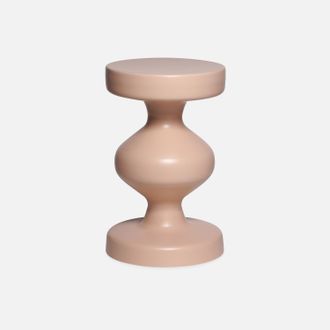 Sweeek Sweeek - Mesa Auxiliar O Mesita De Metal, Hawa, Rosa, 29.5x29.5x47 Cm