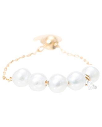 Persée Kettenring Perlée 5 Pearls 1 Diam