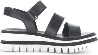 Gabor Schoenen, Dames, Zwart, 41 EU, Zwarte Damessandaal Licht Comfortabel