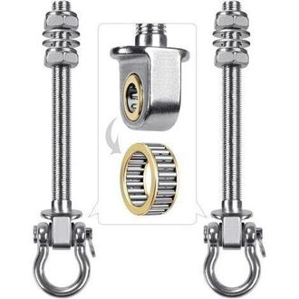 OEM Juego De 2 Ganchos De Acero Inoxidable 304 Para Vigas De Madera Y Metal, Perfectos Para Colgar Hamacas, Columpios De Yoga Y Columpios De Porche